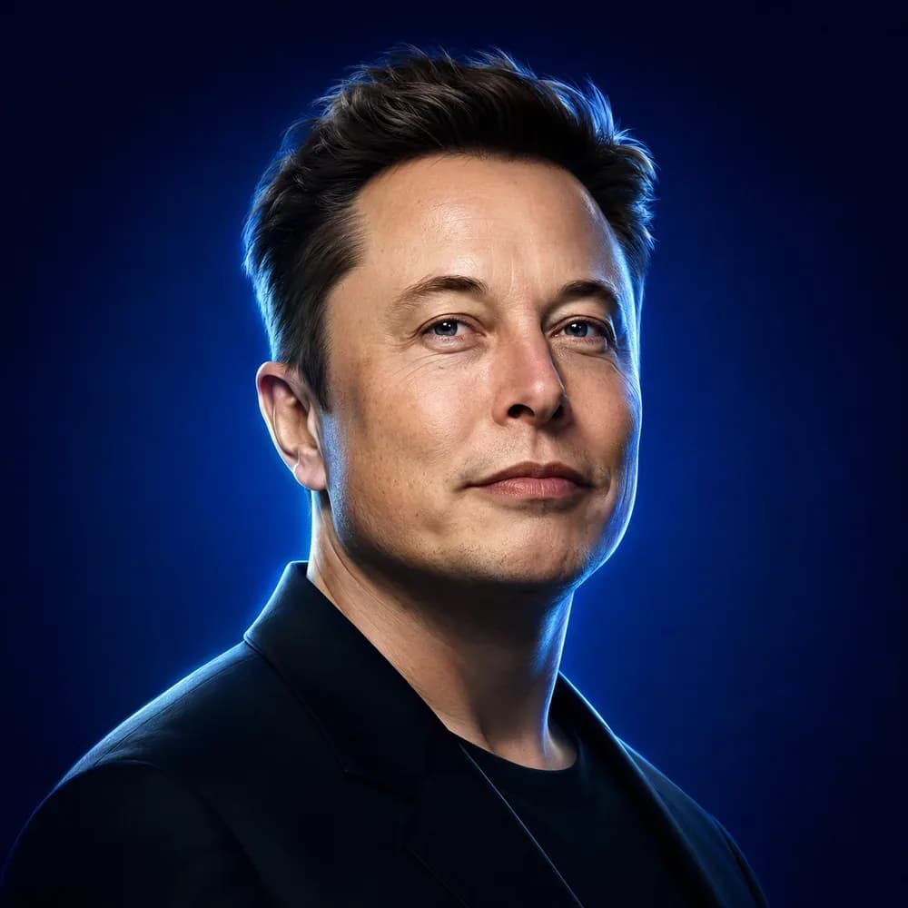 Portrait of Elon Musk